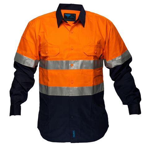 Flame-resistant safety shirts: