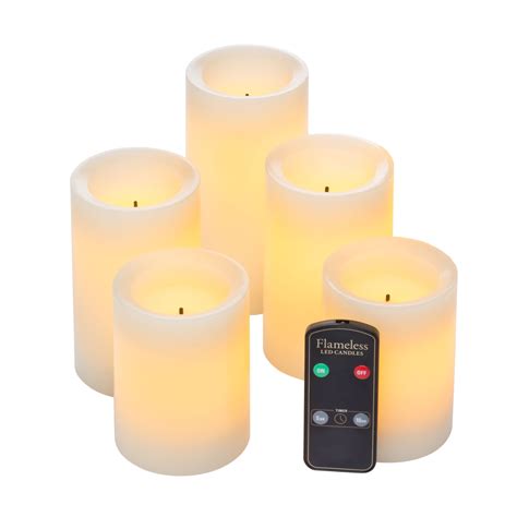 Flameless LED candles with remote controls