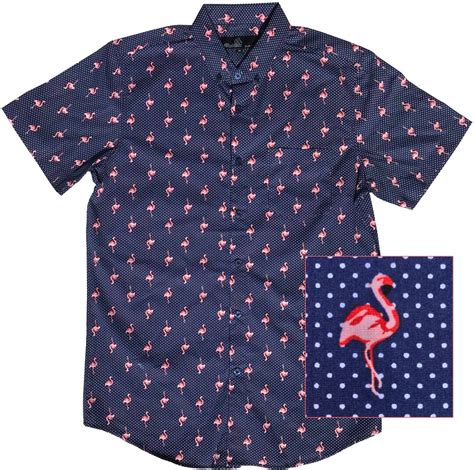 Flamingos Take Flight: A Symphony of Style in the Flamingo Button Down Shirt