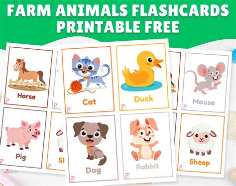 Flashcards Animals Printable