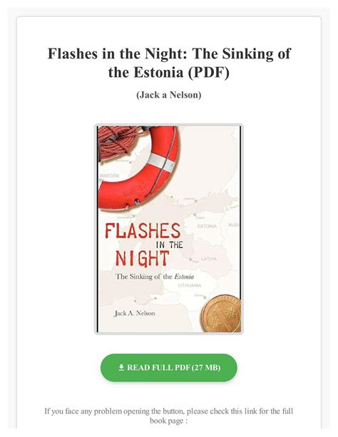 Flashes in the Night: The Sinking of the Estonia Ebook Kindle Editon