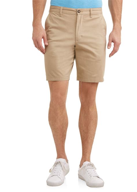 Flat-front shorts: