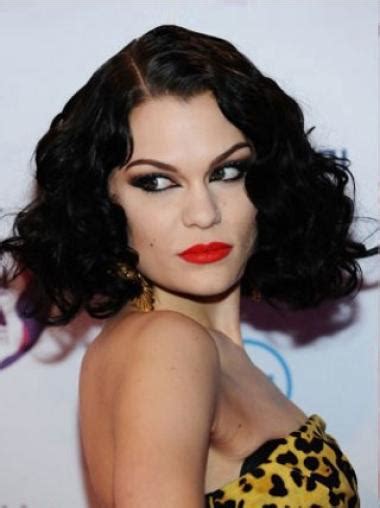 Flexibility Black Curly Chin Length Jessie J Wigs