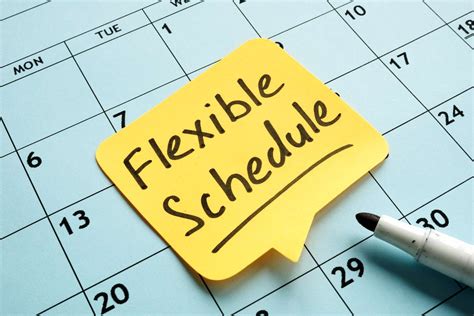 Flexible work schedule: