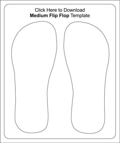 Flip Flop Template Printable