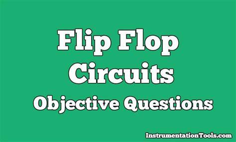 Flip Flops Objective Question And Answers Kindle Editon