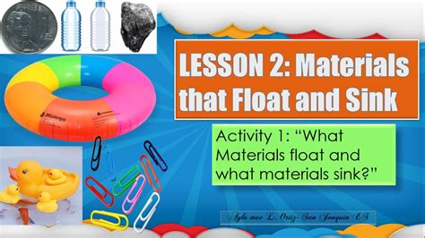 Floating or Sinking (Properties of Materials) Epub