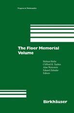 Floer Memorial Volume 1st Edition Reader