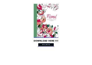 Floral 20 detachable postcards to color in Doc