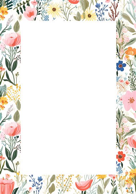 Floral Frame Printable