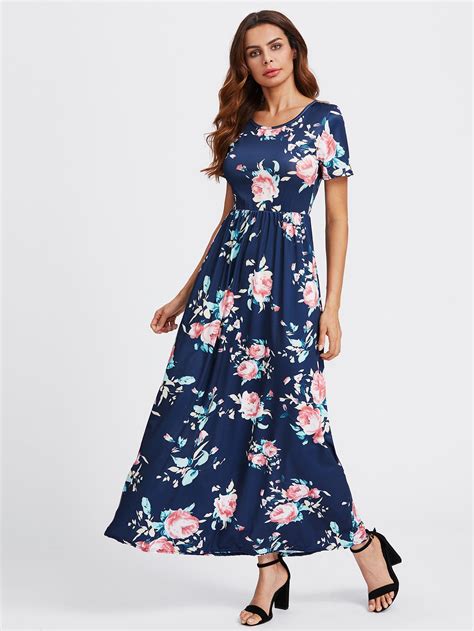 Floral maxi dress: