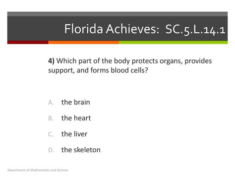 Florida Achieves Answer Key Reader