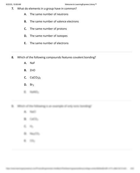 Florida End Of Course Exam Chemistry Answers Doc