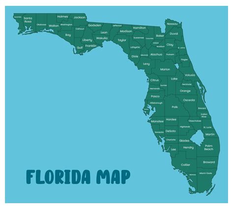Florida State Map Printable