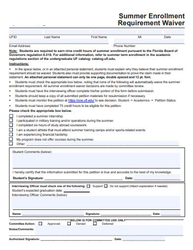 Florida Summer Class Requirement Waiver: A Comprehensive Guide