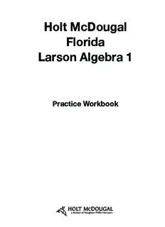 Florida larson algebra 1 practice workbook Ebook Epub