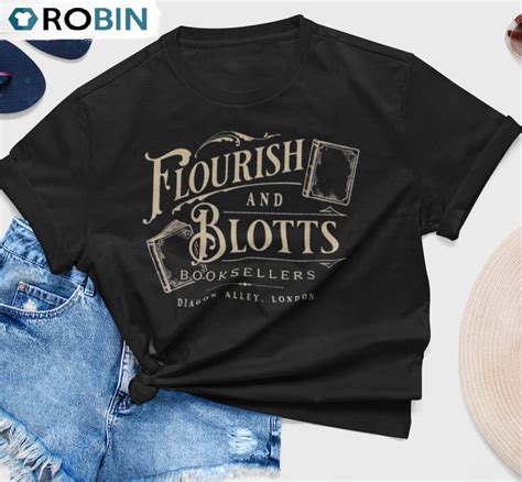 Flourish and Blotts Shirt: A Timeless Staple for Wizarding World Enthusiasts