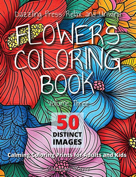 Flower Coloring Book Vol 3 Kindle Editon