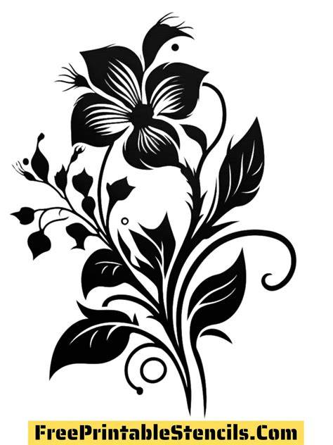 Flower Printable Stencils