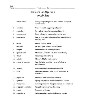 Flowers For Algernon Practice Vocabulary Answer Key Kindle Editon