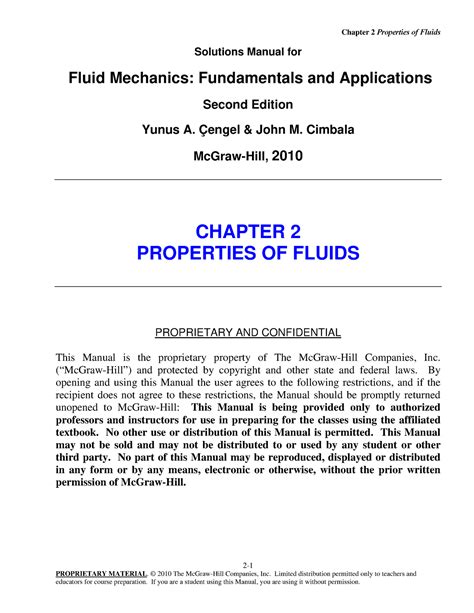 Fluid Mechanics Cengel 2nd Edition Solutions Reader