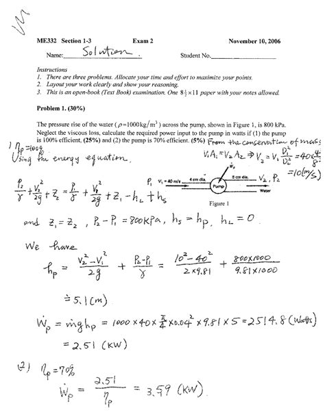 Fluid Mechanics Exam Question And Answer PDF