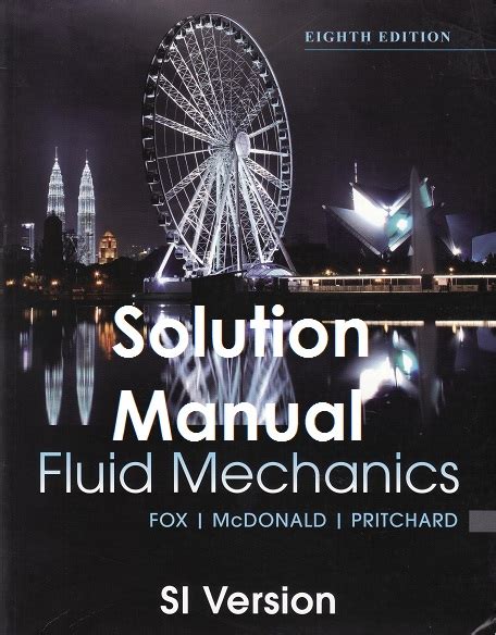 Fluid Mechanics Fox 8th Solution Epub