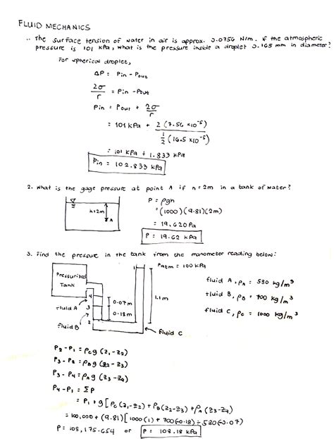 Fluid Mechanics Problems And Solutions Doc