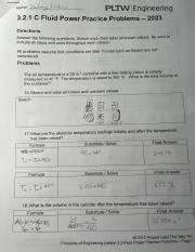 Fluid Power Practice Problems Answers Pltw Reader