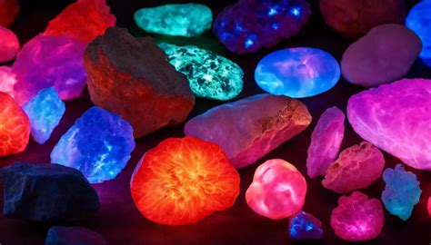 Fluorescent Stones: Illuminating the Night with Ethereal Glow