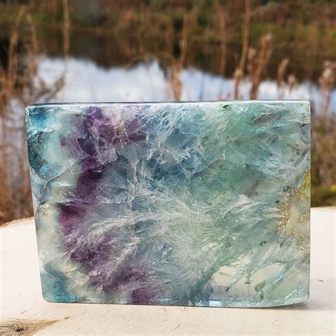 Fluorite Slab: A Glimmering Crystal with Versatile Applications