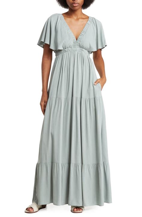 Flutter Sleeve Maxi Dress: A Style Statement for Every Occasion