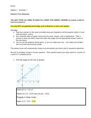 Flvs Algebra 1 Module 6 Answers Reader