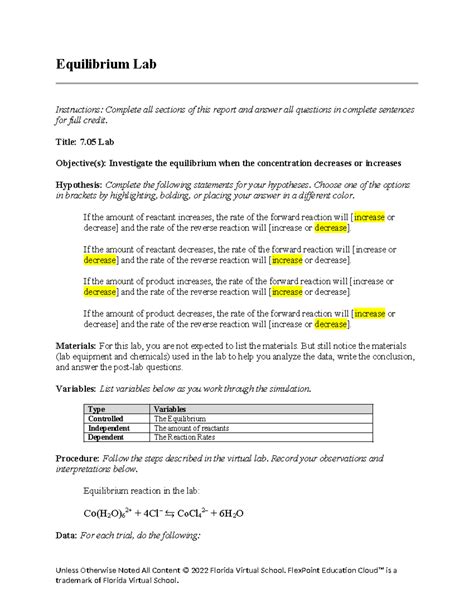 Flvs Chemistry Answers Reader