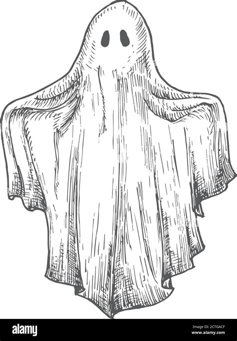 Flying Ghost Drawing