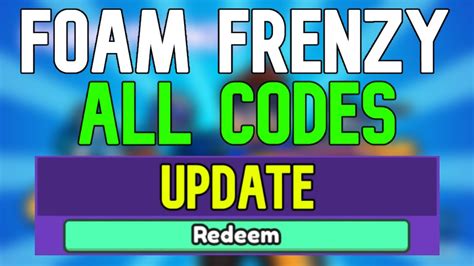 Foam Frenzy: Unlock a World of Foamy Adventures with Exclusive Codes