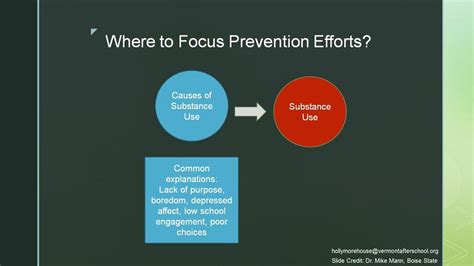 Focus on prevention: