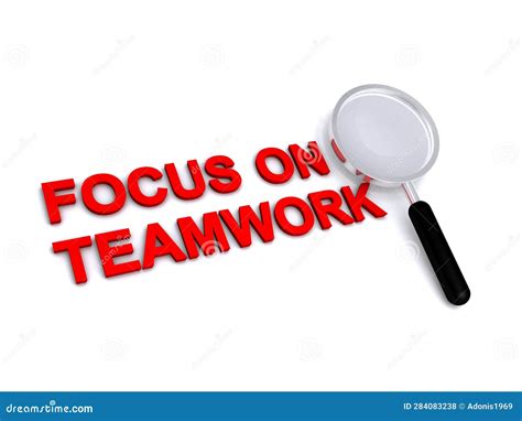 Focus on teamwork: