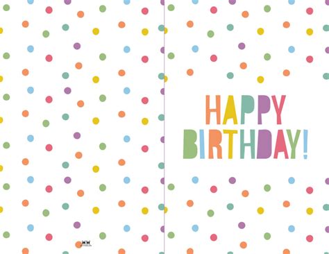 Foldable Free Printable Birthday Card Printable