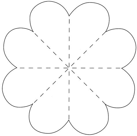 Foldable Heart Template
