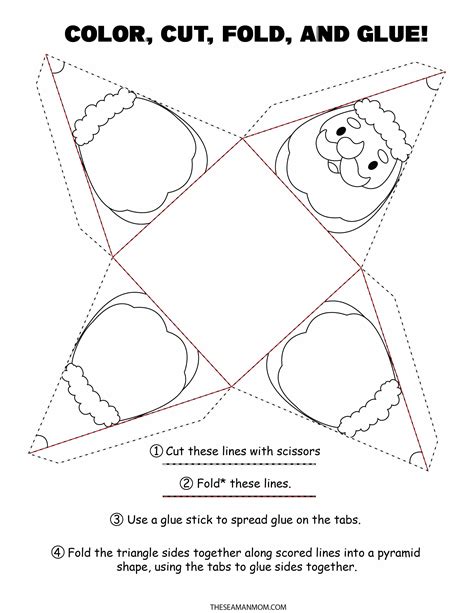 Foldable Printable Christmas Crafts