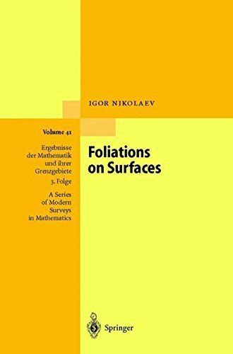 Foliations on Surfaces 1st Edition Reader