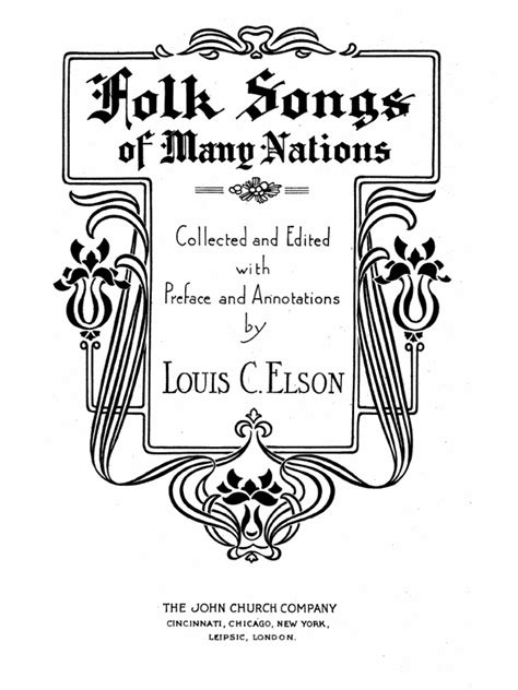 Folk Songs Of Many Nations PDF