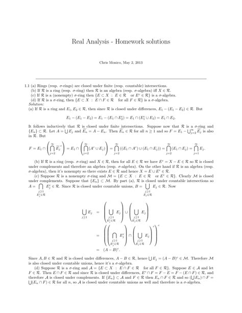 Foll Real Analysis Solution Doc