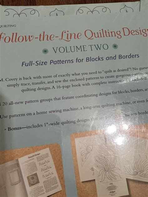 Follow-the-Line Quilting Designs, Vol. 2: Full-Size Patterns for Blocks and Borders Epub