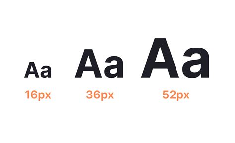 Font sizing: