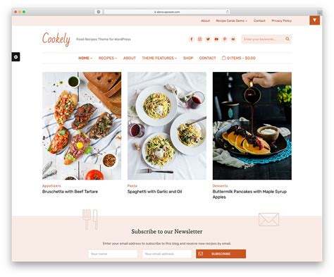 Food Blog Template Wordpress