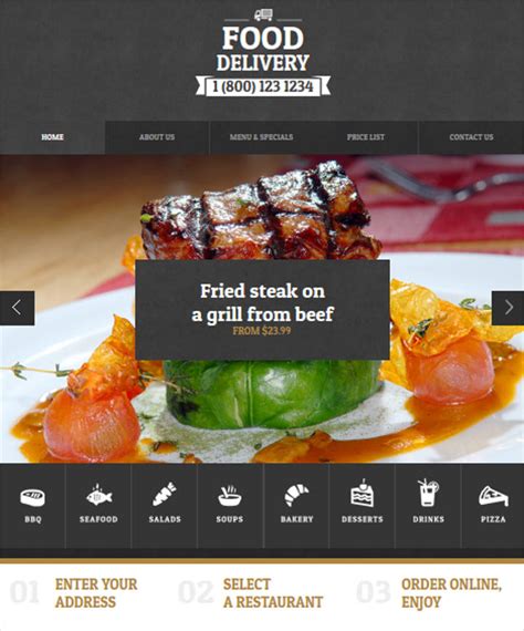 Food Delivery Website Template