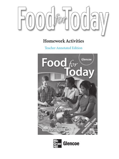 Food For Today Homework Activities Answer Key Epub