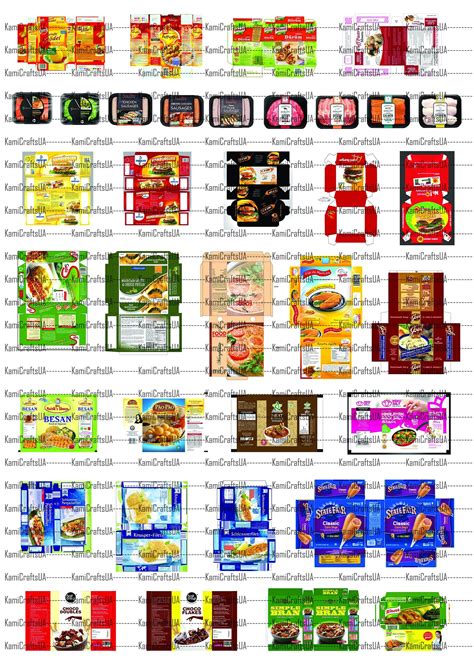 Food Items Printable